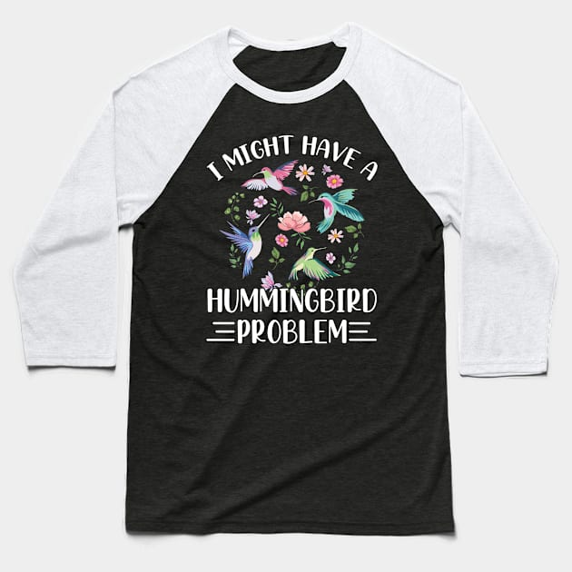 Hummingbird Feeding Design for a Hummingbird Fan Baseball T-Shirt by ErdnussbutterToast